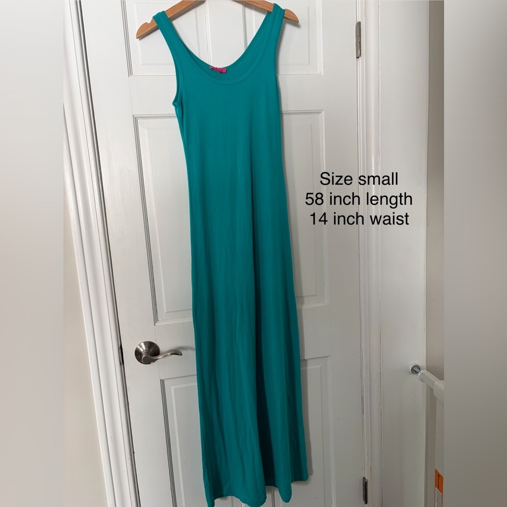Small Women’s turquoise maxi dress